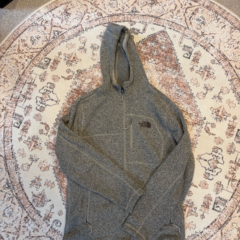 The North Face Men's Zip-Up Gray Sweater